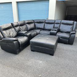 Power Reclining Sectional Couch