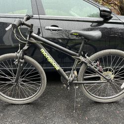 Mongoose Excursion Mountain Bike, Boys', 24", Black/Neon Green