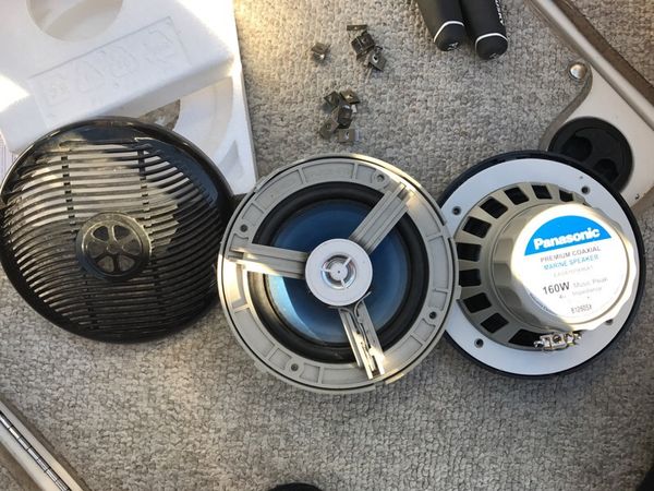 Panasonic Premium Coaxial Marine Speakers 6.5 pair for Sale in Gilbert