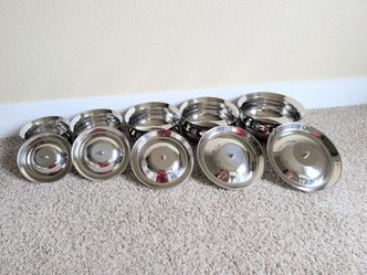 5 steel nesting bowl sets with lids
