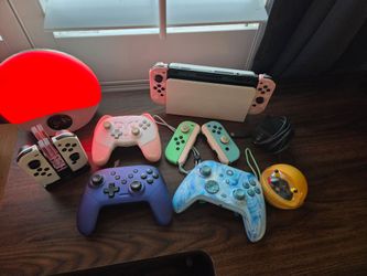 nintendo switch oled and accessories bundle