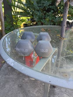 15 pound dumbbells pair