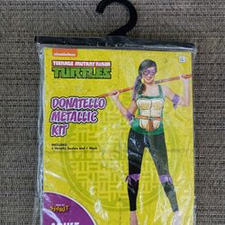 Donatello Metallic Kit Accessories For Adult Halloween Costume.