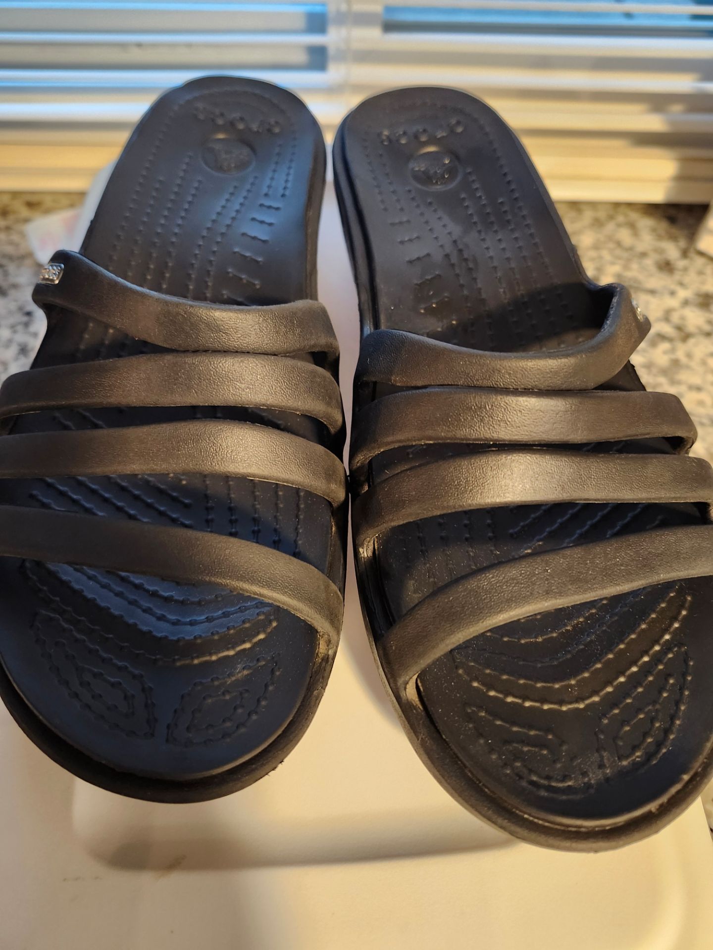 Crocs Sandals, size 7W