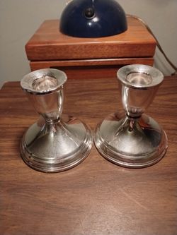 Sterling Silver Candle Holders 