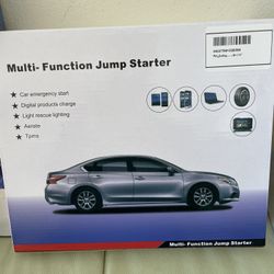 8-in-1 Emergency Jump Starter & Tire Inflator – 4000A Peak for Gas/Diesel Engines, 150PSI Auto-Stop Air Compressor, LED Light + Power Bank | All-Clima