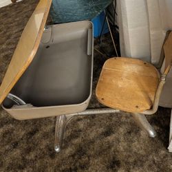 Vintage Opening School Desk
