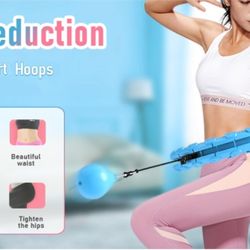 34 Knots Weighted Workout Hoop Plus Size, Smart Waist Exercise Ring~Adult~Hula Hoop type~Fun
