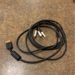 Sony PlayStation 1/2/3 Gold Audio Video Cord