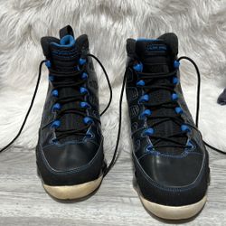 Nike Air Jordan 9 IX Retro White Bottom 302370-007 Photo Blue White Size 11.5
