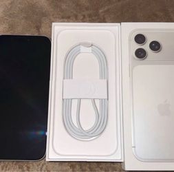 iPhone 17 Pro Max with Box and Cable