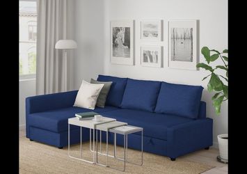 LIKE NEW IKEA Friheten blue couch