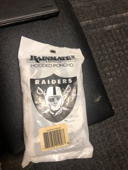 Raiders hooded poncho