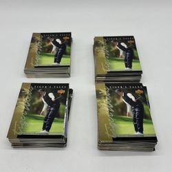 Lot Of 4 2001 Upper Deck Tiger Woods Rookie Card Tiger's Tales 30 Card Sets