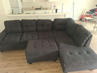Sectional with ottoman