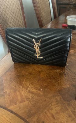 Leather Black YSL Purse