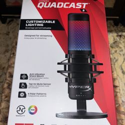 🎤 HyperX QuadCast USB Microphone – Brand New, Sealed Box