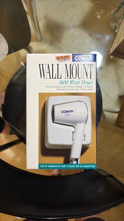 Conair 1600W Wall Mount Hair Dryer