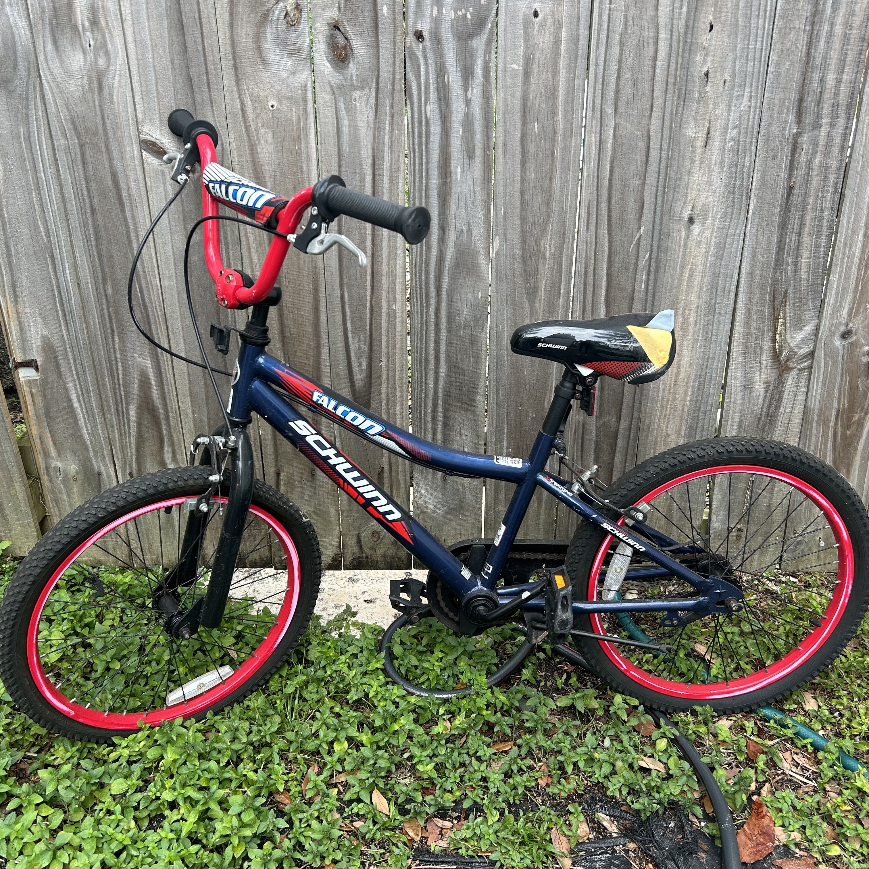 Schwinn Falcon Youth Bike with Red Wheels