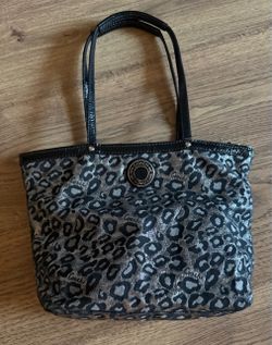 OCELOT METTALLIC LEOPARD COACH BAG