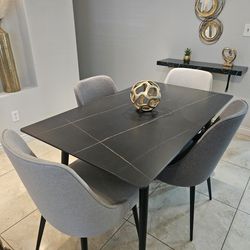Modern Kitchen Dinning Table With 4 Chairs

