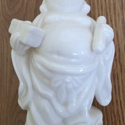 Ceramic Smiling Buddha Statue