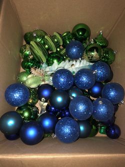 Christmas 🎄 ornaments only blue and green $15.00