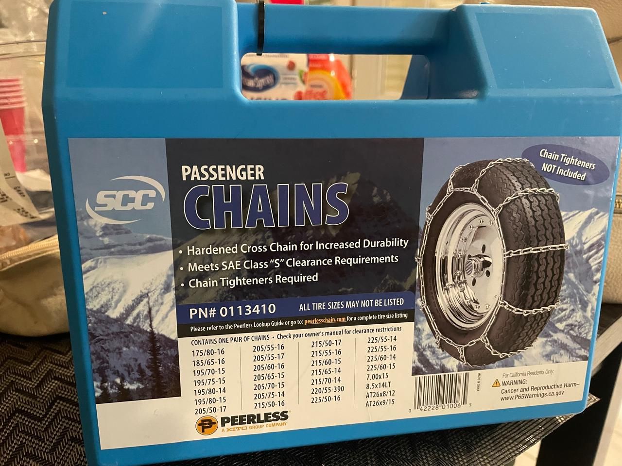 Passenger Chains for vehicle.