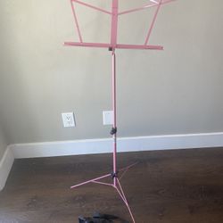 Pink Adjustable Music Stand 