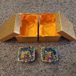 Peacock Trinket Boxes