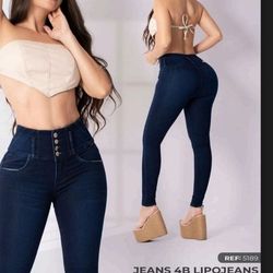 Colombian Jeans Size 16 (XL) with Built-in Shapewear