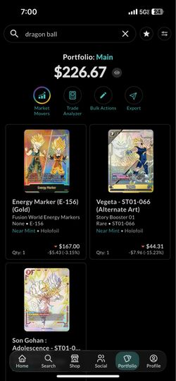 Dragon Ball Super Fusion World card LOT