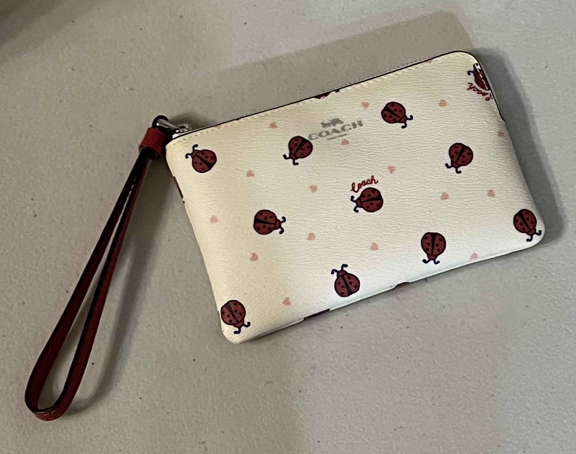 Coach Wristlet With Ladybugs