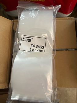 Clear plastic zipper