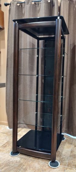 TALL 5 SHELF STEREO/STORAGE TOWER