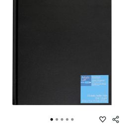 8.5 x 11 Artist's Loft Black Hardbound Sketchbook