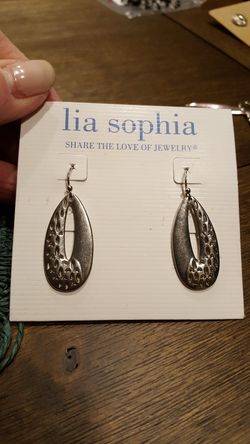 Silver Lia Sophia new dangle earrings