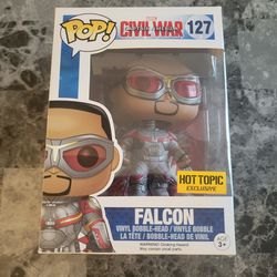 Funko POP Marvel #127 Falcon Captain America Civil War Hot Topic Exclusive 
