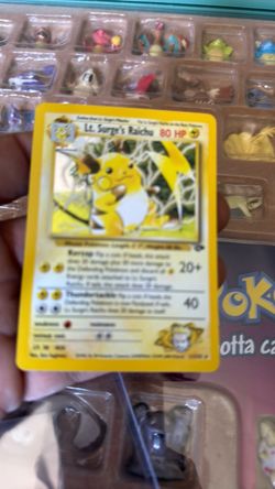Lt. Surge's Raichu Pokémon Trading Card