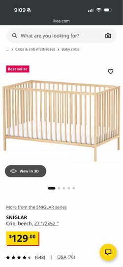 Sniglar Cribs x 2