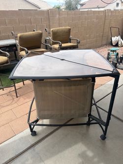 Bar table with 3 chairs