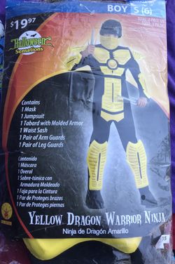 Kids costume Yellow Dragon Ninja