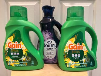 Gain Laundry Detergent & Downy Fabric Softener Bundle