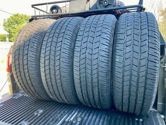 Posting for a friend.  4) 275/60/20 Michelin Defender LTX M/S2 Tires.  Brand New!  Originally mounted on a F150, but taken off immediately for a large