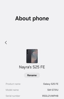 Samsung Galaxy S25 FE - unlocked