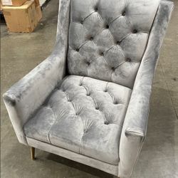 Aveline Tufted Polyester Wingback Chair