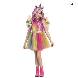 Girls Costume, Unicorns, Size 4-6