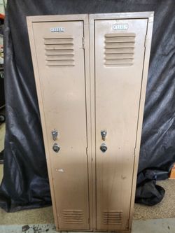 Vintage Metal Lockers - Set of 2 (Project / Locked Shut)
