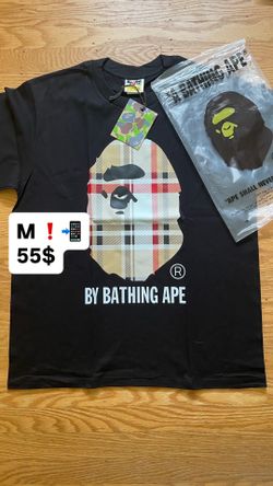 Bape x Burberry Black Tee M