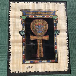 2 Original Egyptian Paintings On Papyrus Paper ( From Egypt ~ Papyrus Painting ~ Handmade Art )